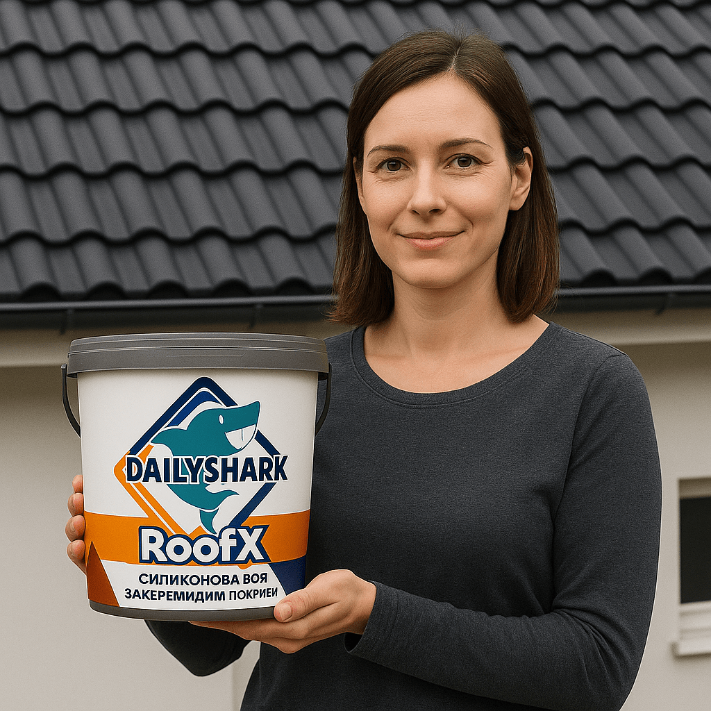 — Реален клиент, боядисан покрив цвят антрацит RAL7016