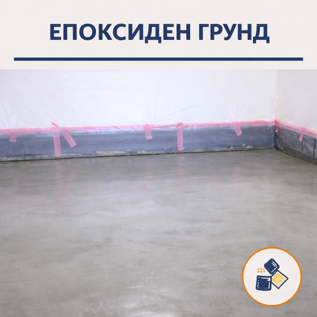Нанасяне на двукомпонентен епоксиден грунд