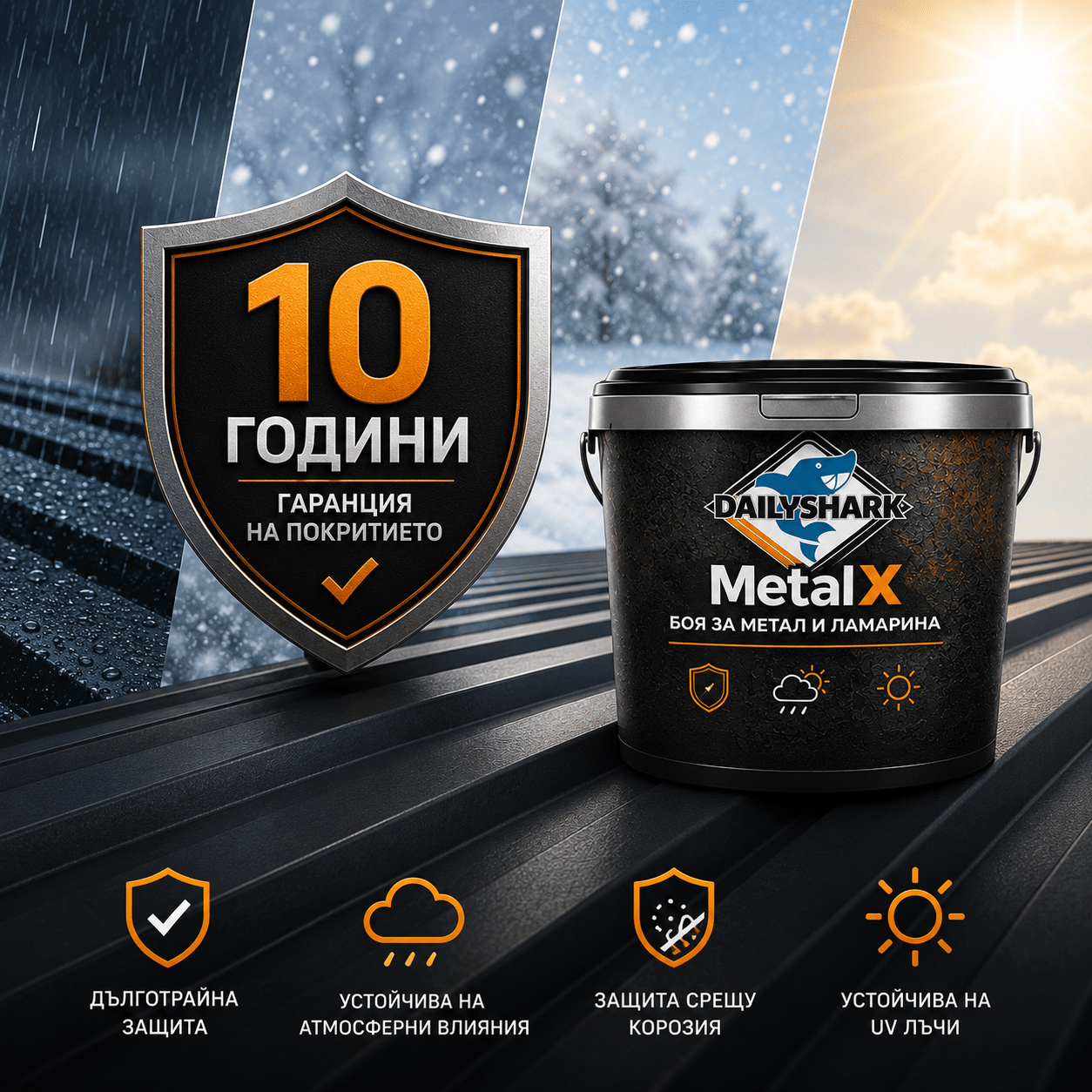 До 10 години гаранция на покритието