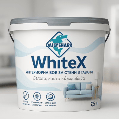 Бяла Интериорна Боя - DailyShark WhiteX