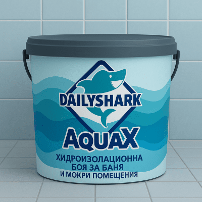DailyShark AquaX - Хидроизолационна Боя за Баня 3.6кг.